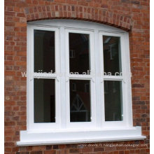 conception de grilles de fenêtre fixes à double vitrage en PVC de haute qualité